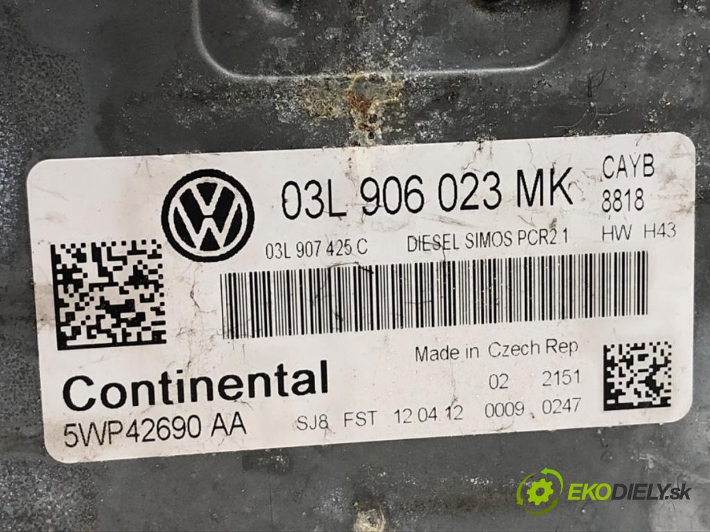 VW GOLF VI liftback 2012 66 kW 1.6 TDI 1598 riadiaca jednotka Motor 03L906023MK (Riadiaca jednotka)