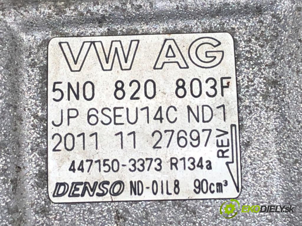 VW GOLF VI liftback 2012 66 kW 1.6 TDI 1598 Kompresor klimatizácie 5N0820803F (Kompresor klimatizácie)