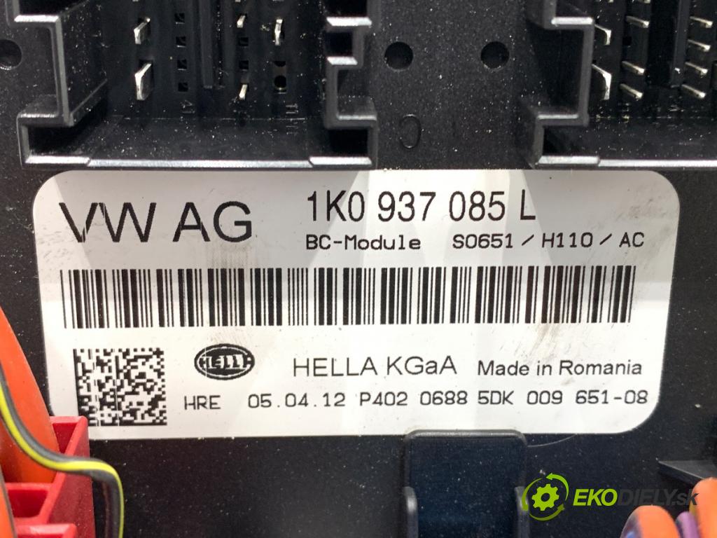 VW GOLF VI liftback 2012 66 kW 1.6 TDI 1598 Modul komfortu 1K0937085L (Modul komfortu)