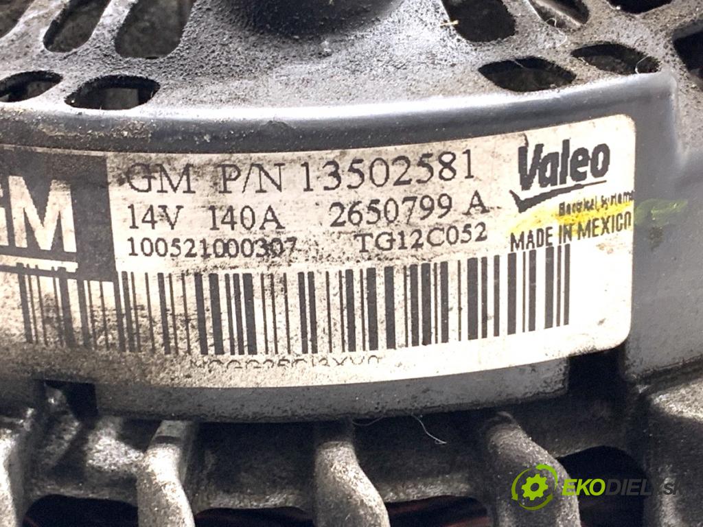 OPEL INSIGNIA A Kombi 2010 118 kW 2.0 CDTI (35) 1956 Alternátor  (Alternátor)