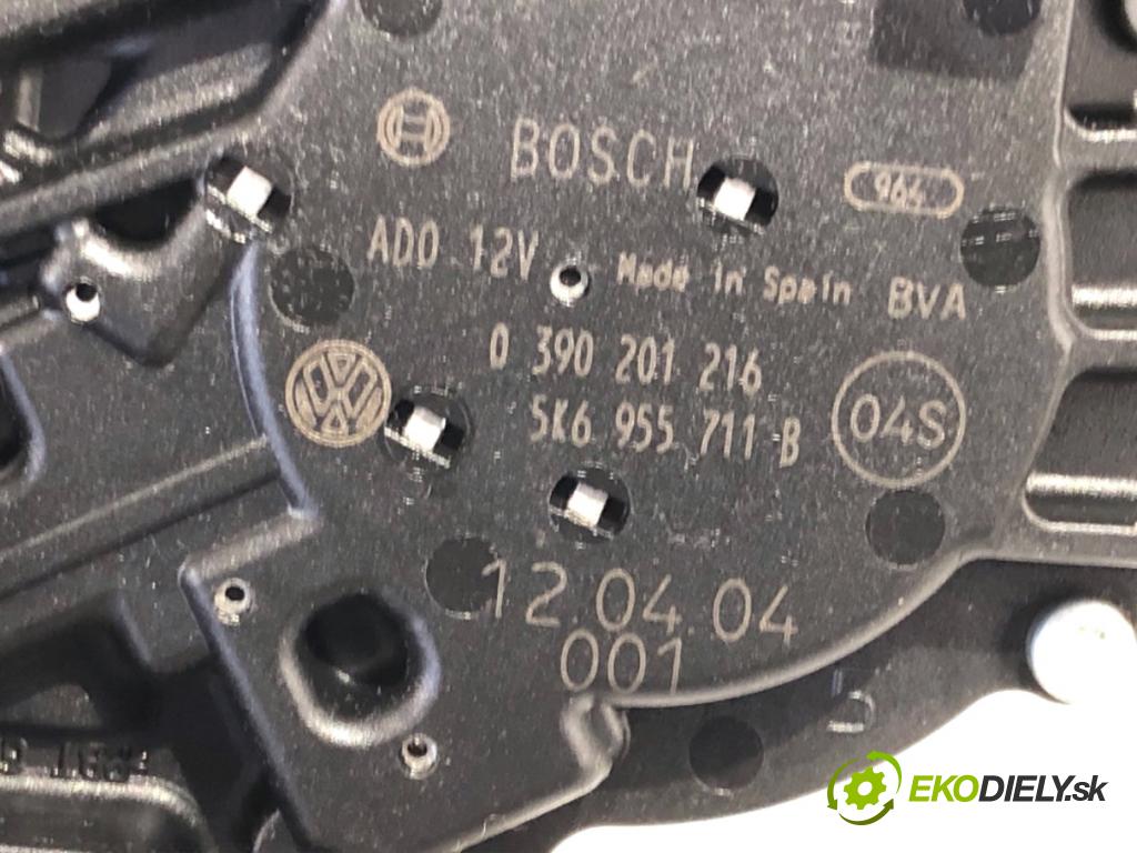 VW GOLF VI liftback 2012 66 kW 1.6 TDI 1598 motor stěračů zadní část 5K6955711B