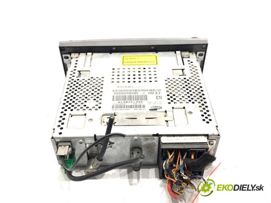 PEUGEOT 407 SW Kombi 2006 100 kW 2.0 HDi 135 1997 RADIO 96614505YW (Audio zariadenie)