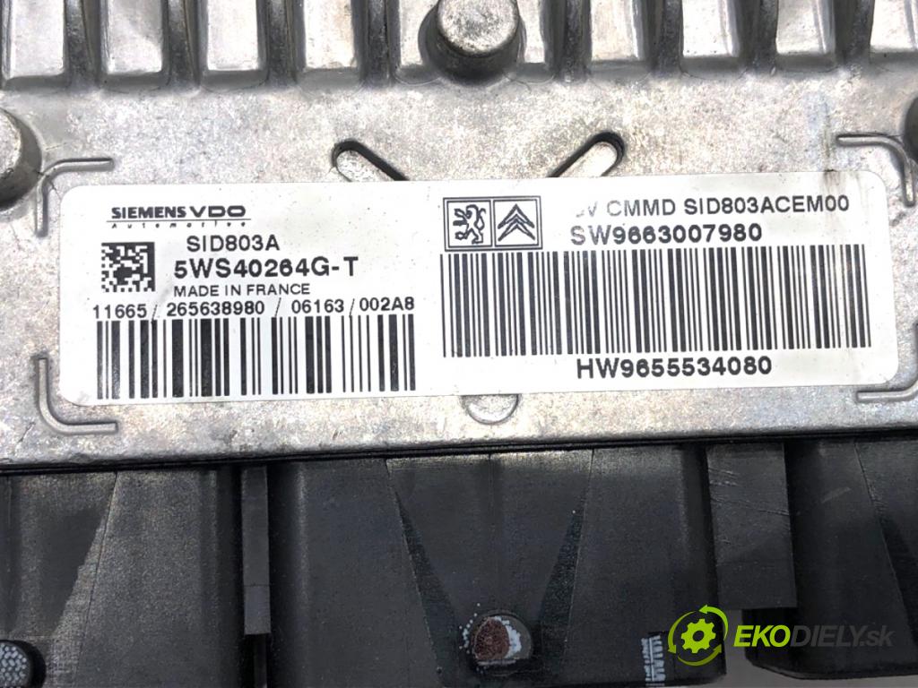 PEUGEOT 407 SW Kombi 2006 100 kW 2.0 HDi 135 1997 riadiaca jednotka Motor 9663007980 (Riadiaca jednotka)