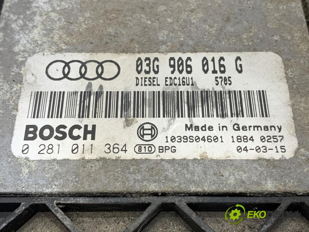 AUDI A3 8P liftback 2004 103 kW 2.0 TDI 1968 riadiaca jednotka Motor 03G906016G (Riadiaca jednotka)