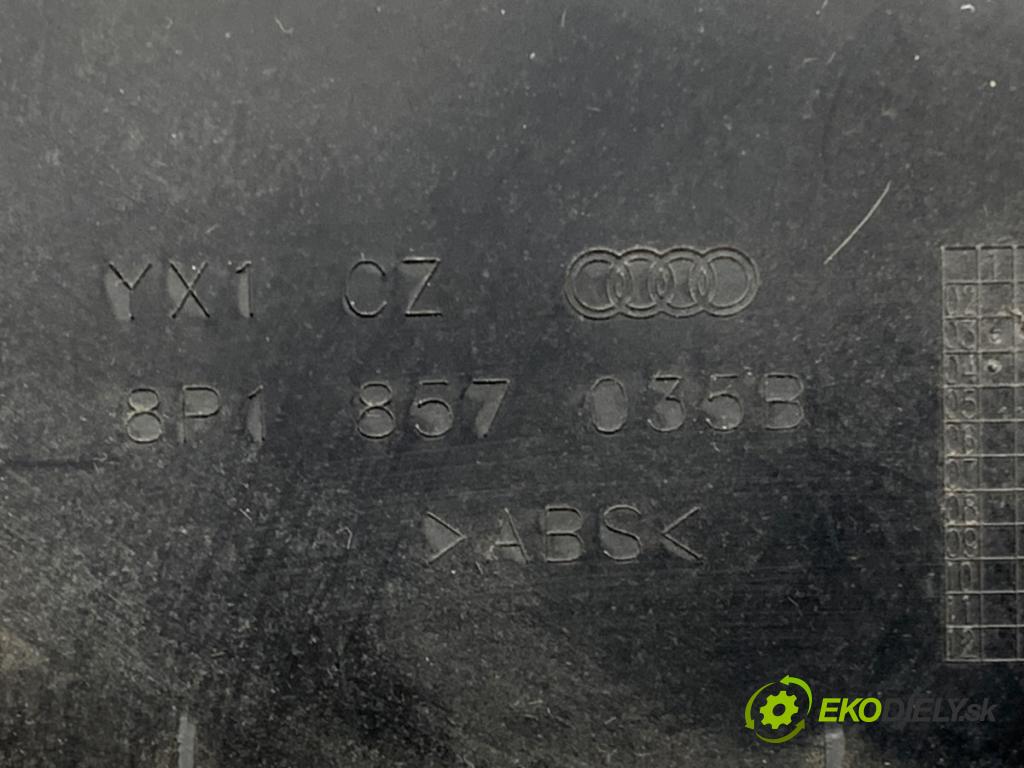 AUDI A3 8P liftback 2004 103 kW 2.0 TDI 1968 Priehradka, kastlík spolujazdca 8P1857035B (Priehradka (kastlík))