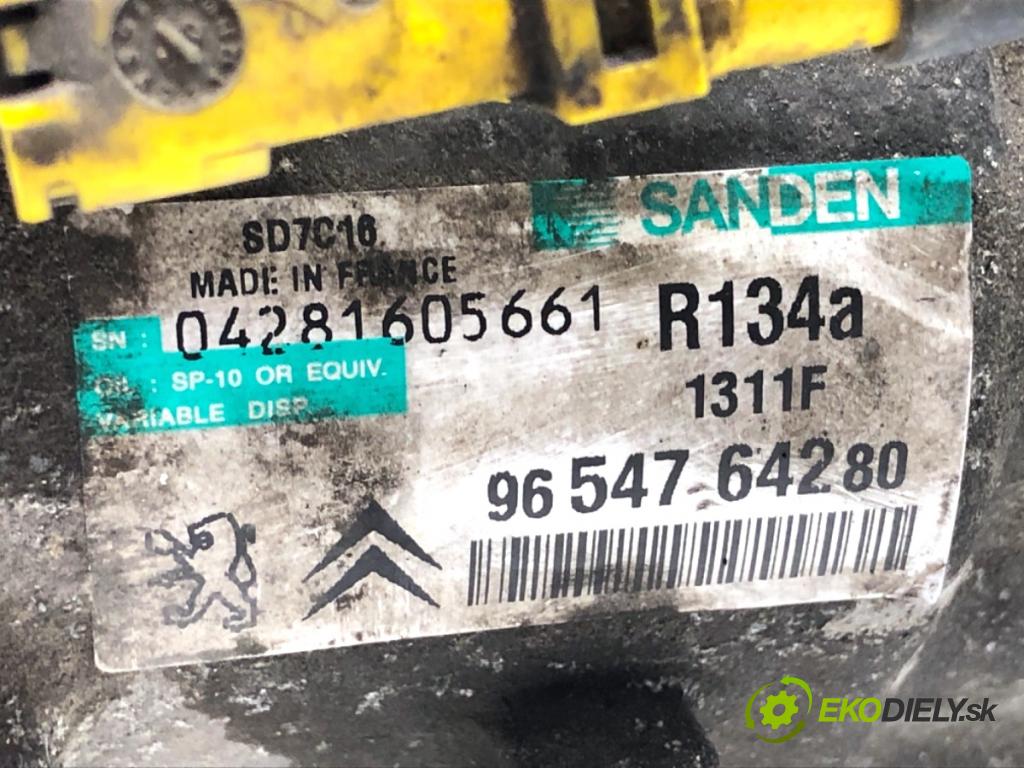 PEUGEOT 407 SW Kombi 2006 100 kW 2.0 HDi 135 1997 Kompresor klimatizácie 9654764280 (Kompresor klimatizácie)