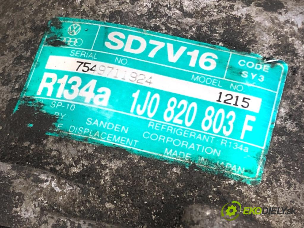 SEAT LEON I liftback 2000 132 kW 1.8 20V T 1781 Kompresor klimatizácie 1J0820803F (Kompresor klimatizácie)