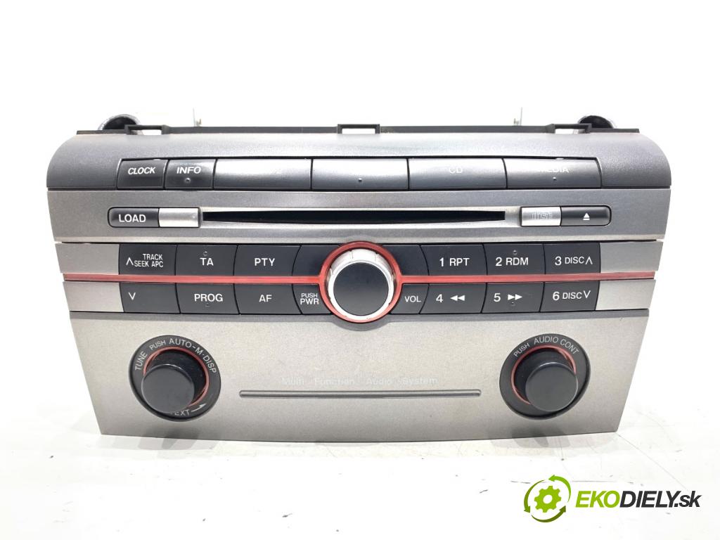 MAZDA 3 liftback 2007 110 kW 2.0 (BKEP) 1999 RADIO BR2B66AR0 (Audio zařízení)