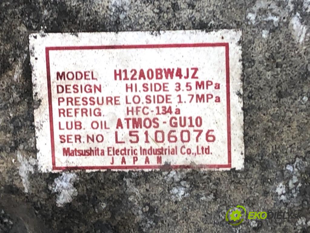 MAZDA 3 liftback 2007 110 kW 2.0 (BKEP) 1999 Kompresor klimatizácie H12A0BW4JZ (Kompresor klimatizácie)