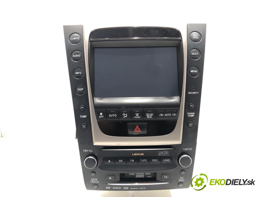 LEXUS GS sedan 2006 218 kW 450h (GRS191_, GWS191_) 3456 RADIO Navigácia 86111-30550 86120-30A90 (Audio zariadenie)