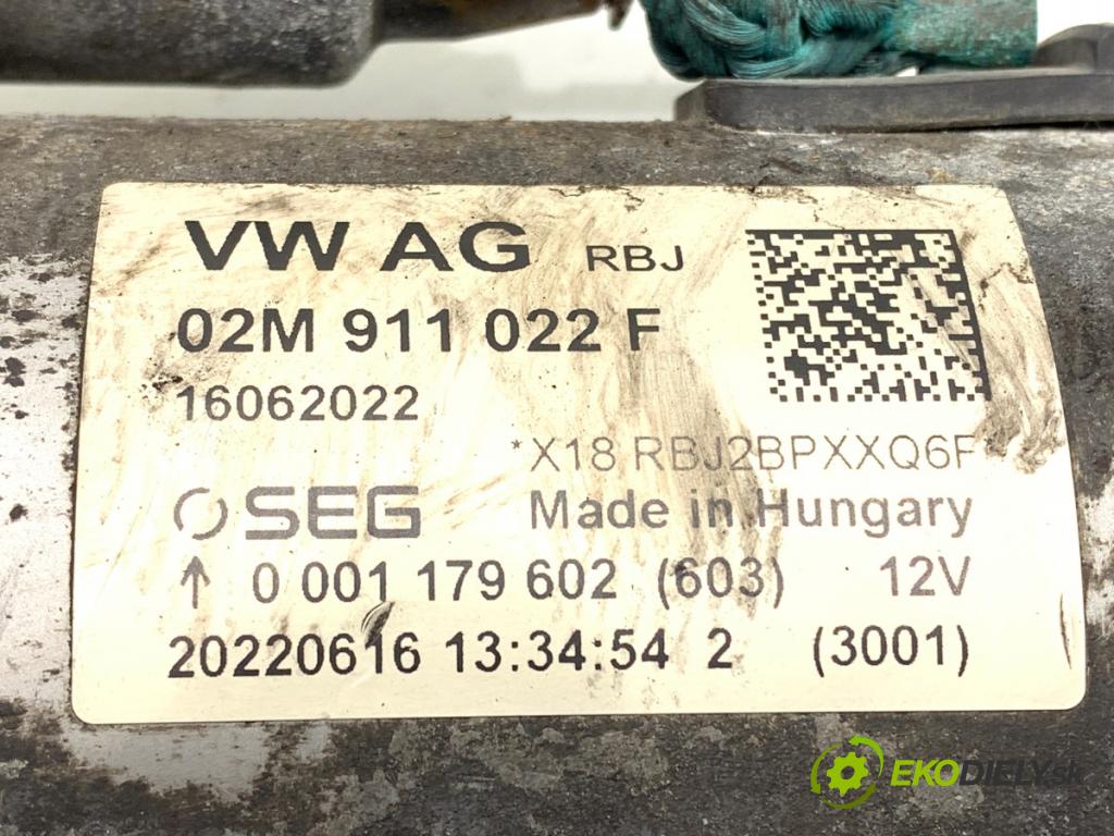 VW GOLF VIII liftback 2022 96 kW 1.5 TSI 1495 Štartér 02M911022F (Štartér)