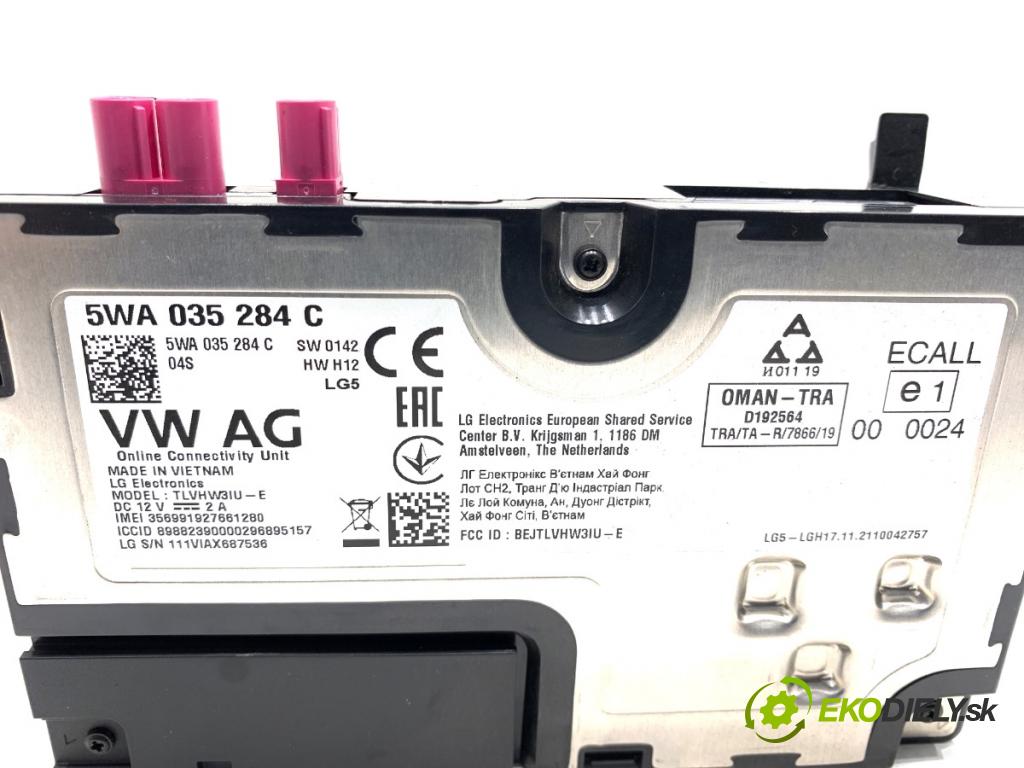 VW GOLF VIII liftback 2022 96 kW 1.5 TSI 1495 Modul BLUETOOTH 5WA035284C (Riadiaca jednotka ostatné)