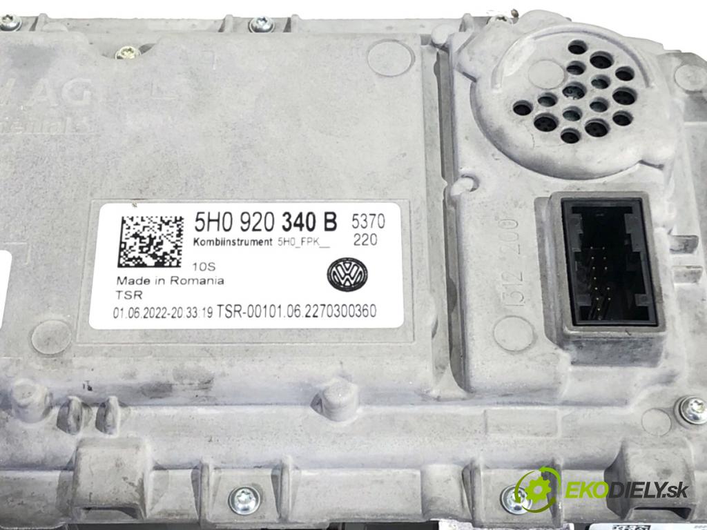 VW GOLF VIII liftback 2022 96 kW 1.5 TSI 1495 Prístrojovka 5H0920340B (Prístrojová doska)