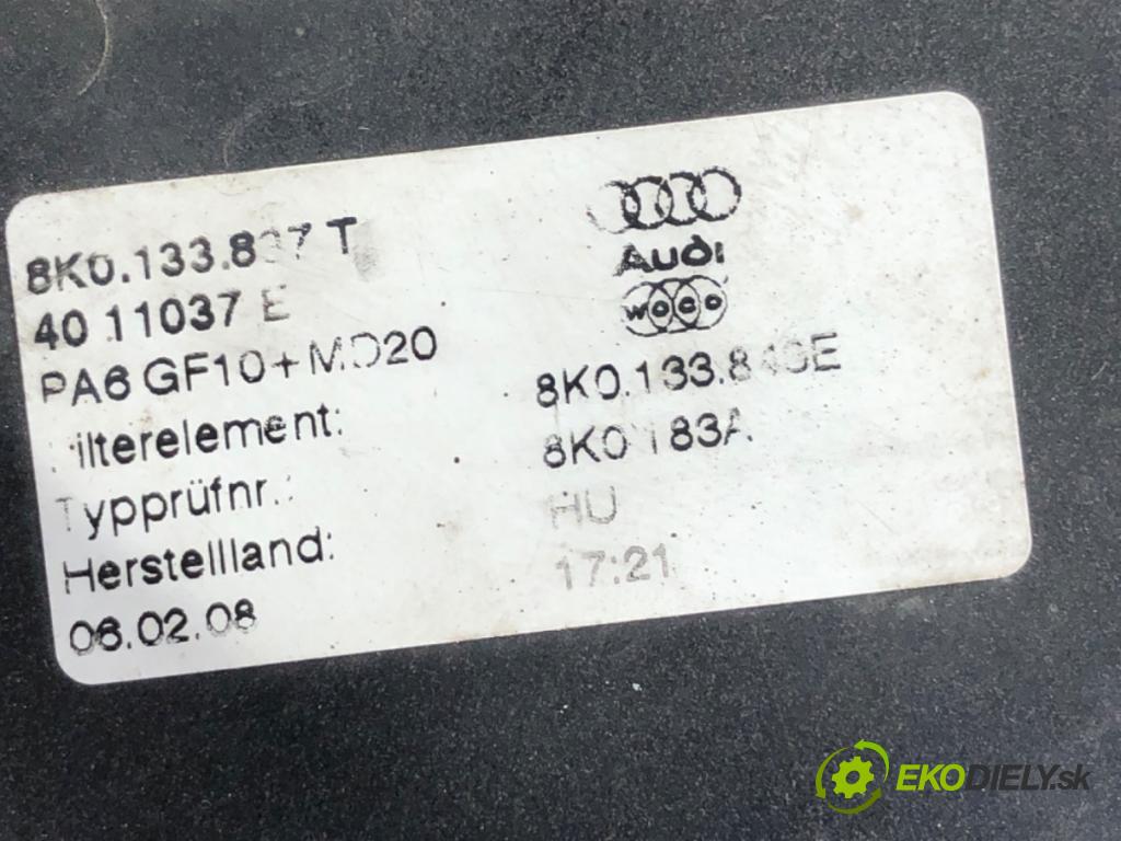 AUDI A5 8T coupe 2010 125 kW 2.0 TDI 1968 Obal filtra vzduchu 8K0133837T (Obal vzduchového filtra)