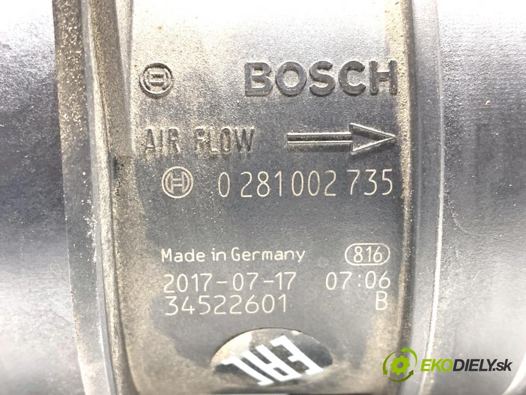 AUDI A5 8T coupe 2010 125 kW 2.0 TDI 1968 Váha vzduchu 0281002735 (Váha vzduchu)