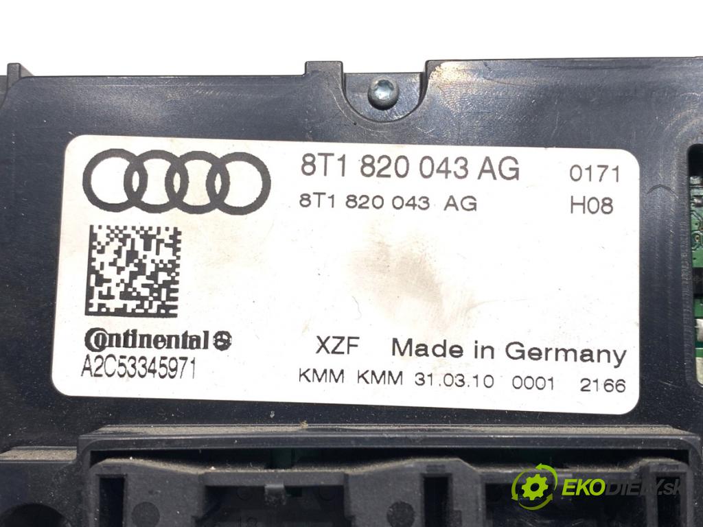 AUDI A5 8T coupe 2010 125 kW 2.0 TDI 1968 Panel ovládania kúrenia 8T1820043AG (Prepínacie páčky pod volantom)