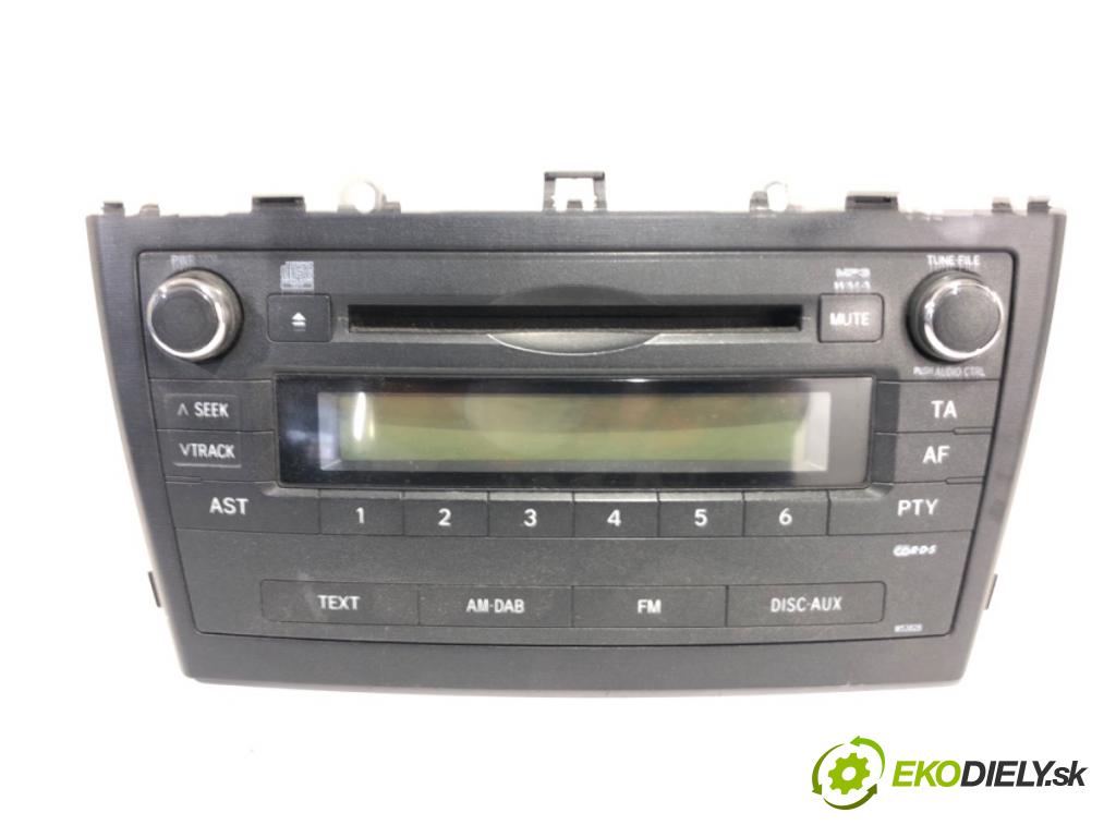 TOYOTA AVENSIS T27 Kombi 2009 93 kW 2.0 D-4D (ADT270_) 1998 RADIO 86120-05150 (Audio zariadenie)