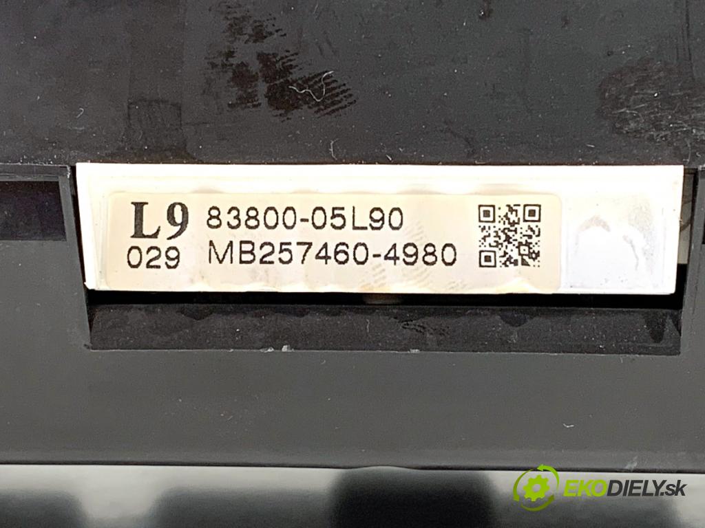 TOYOTA AVENSIS T27 Kombi 2009 93 kW 2.0 D-4D (ADT270_) 1998 Prístrojovka 83800-05L90 (Prístrojová doska)