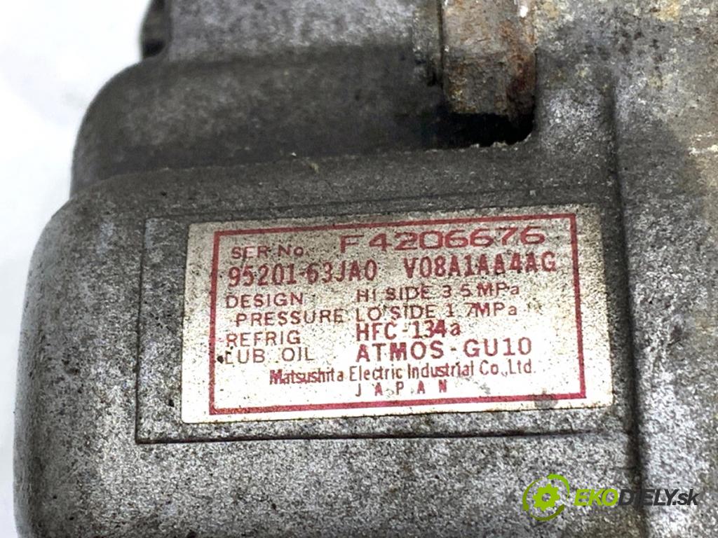SUZUKI SWIFT III liftback 2006 67 kW 1.3 (RS 413) 1328 Kompresor klimatizácie 95201-63JA0 (Kompresor klimatizácie)