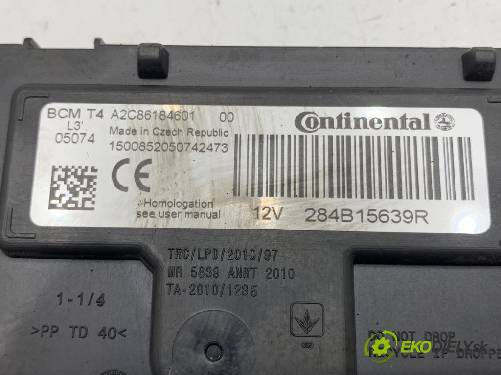 RENAULT CLIO IV liftback 2015 55 kW 1.5 dCi 75 1461 Modul BCM 284B15639R (Riadiaca jednotka ostatné)
