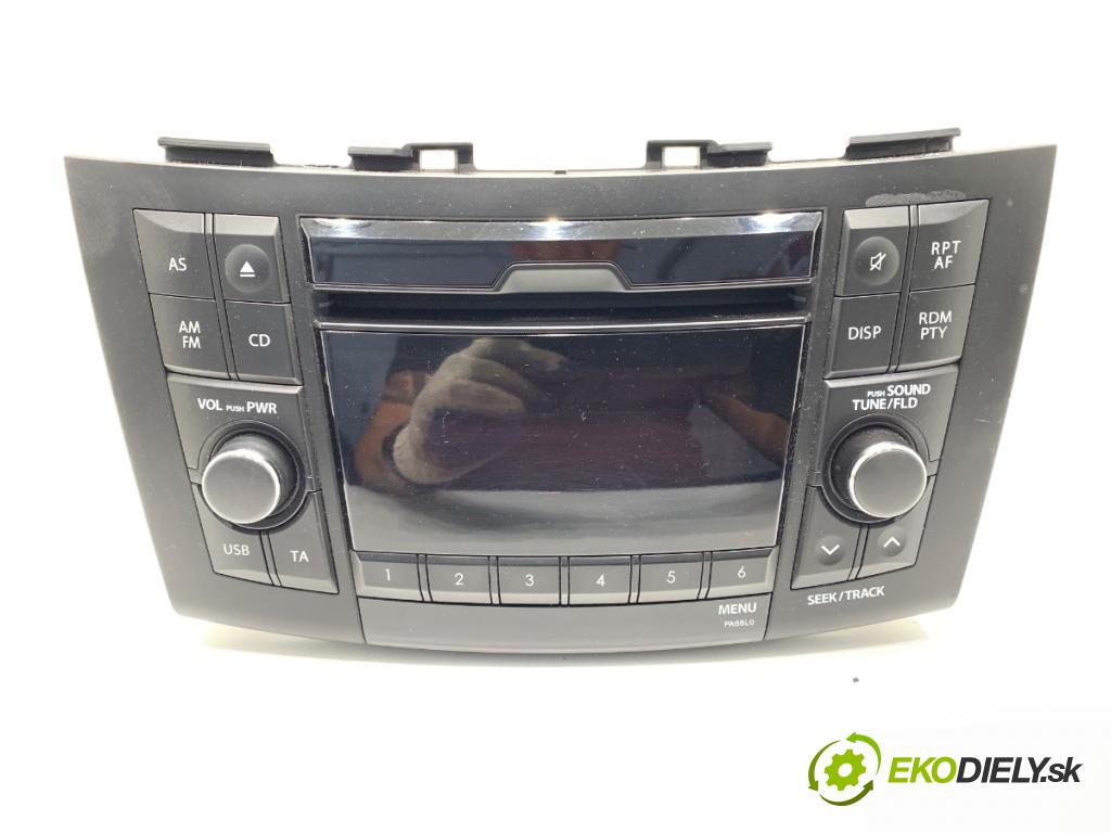 SUZUKI SWIFT IV liftback 2010 69 kW 1.2 (AZH 412) 1242 RADIO 39101-68L00 (Audio zariadenie)