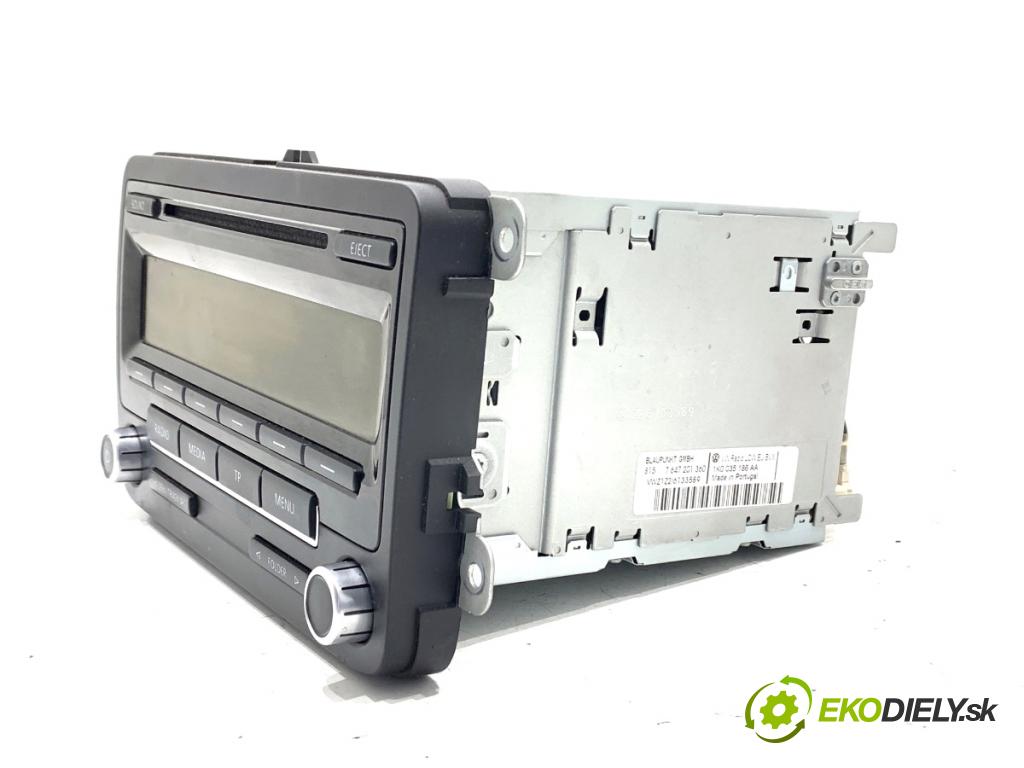 VW PASSAT CC B6 coupe 2009 118 kW 1.8 TSI 1798 RADIO 1K0035186AA (Audio zariadenie)