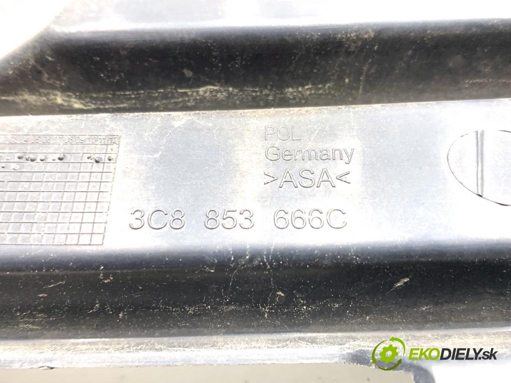 VW PASSAT CC B6 coupe 2009 118 kW 1.8 TSI 1798 mří nárazníka pravý přední část 3C8853666C