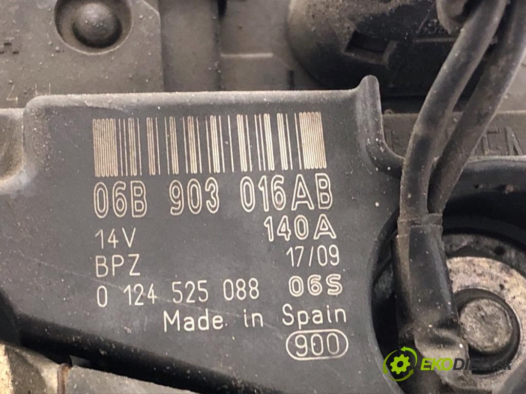 VW PASSAT CC B6 coupe 2009 118 kW 1.8 TSI 1798 Alternátor 06B903016AB (Alternátor)