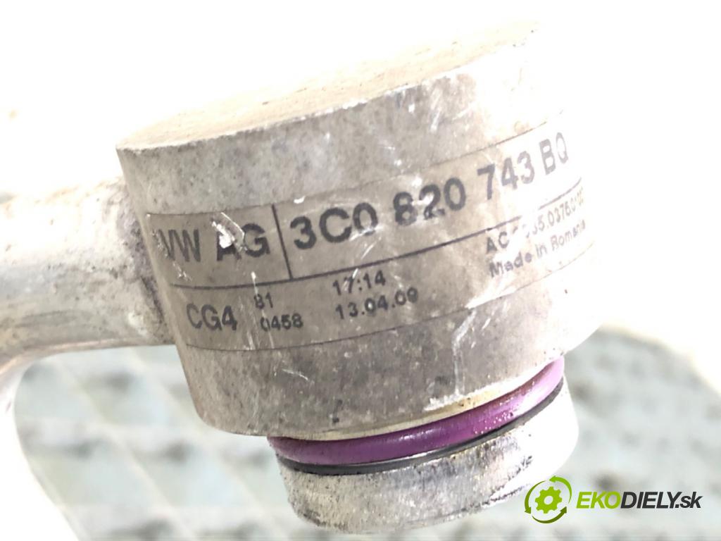 VW PASSAT CC B6 coupe 2009 118 kW 1.8 TSI 1798 rúrka klimatizácie 3C0820743BQ (Rúrka klimatizácie)