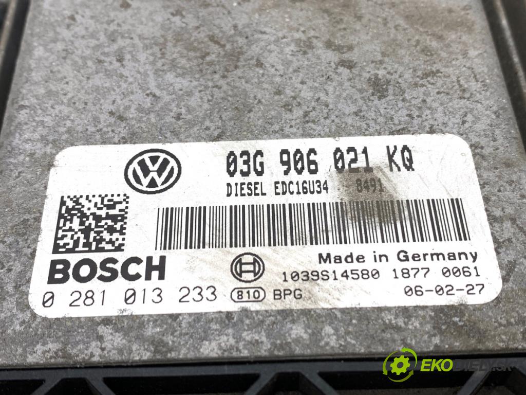 VW GOLF PLUS V liftback 2006 77 kW 1.9 TDI 1896 riadiaca jednotka Motor 03G906021KQ (Riadiaca jednotka)