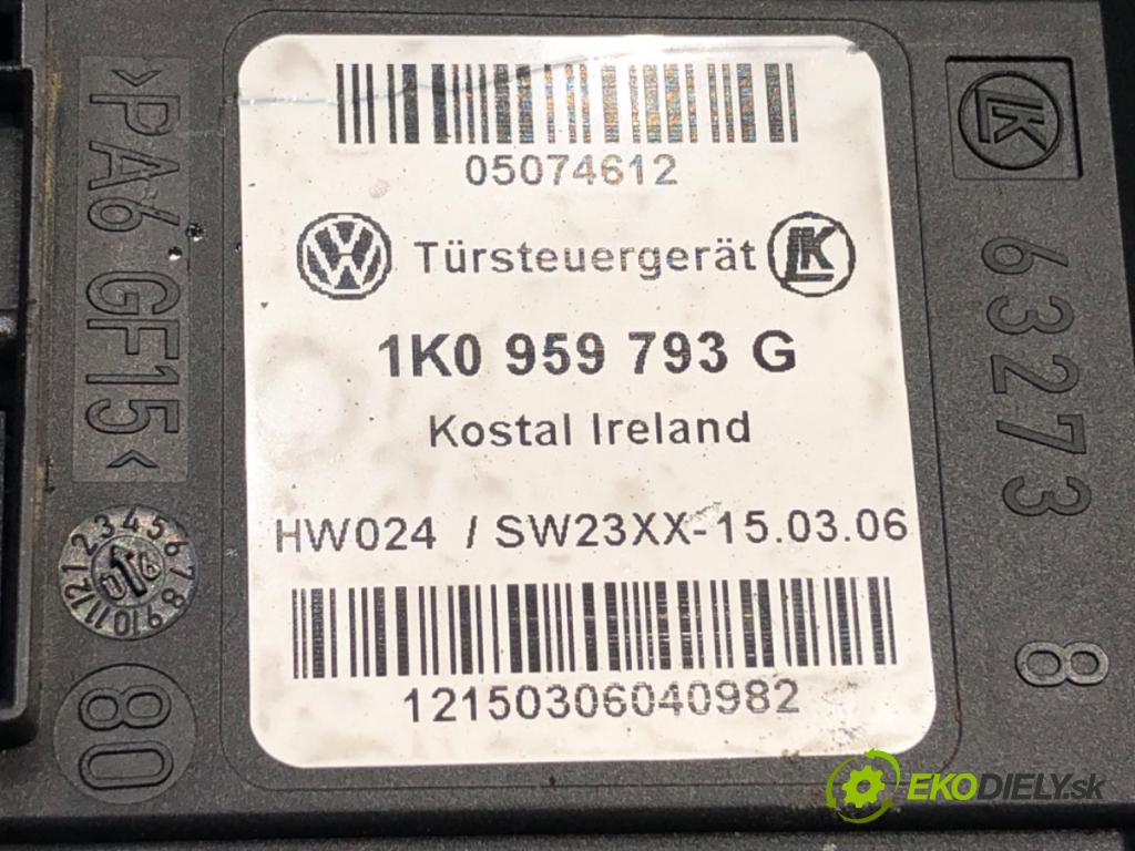 VW GOLF PLUS V liftback 2006 77 kW 1.9 TDI 1896 mechanismus okna levý přední část 1K0959793G 5M1837401D