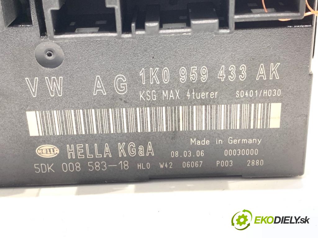 VW GOLF PLUS V liftback 2006 77 kW 1.9 TDI 1896 Modul komfortu 1K0959433AK (Modul komfortu)