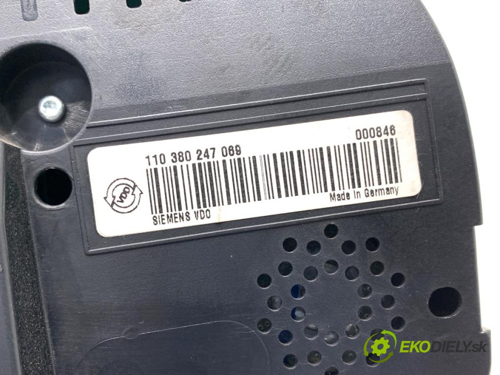 VW GOLF PLUS V liftback 2006 77 kW 1.9 TDI 1896 Prístrojovka A2C53023102 (Prístrojová doska)