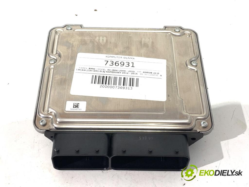 BMW E84 SUV 2013 135 kW xDrive 20 d 1995 riadiaca jednotka Motor 8574352 0281019853 (Riadiaca jednotka)