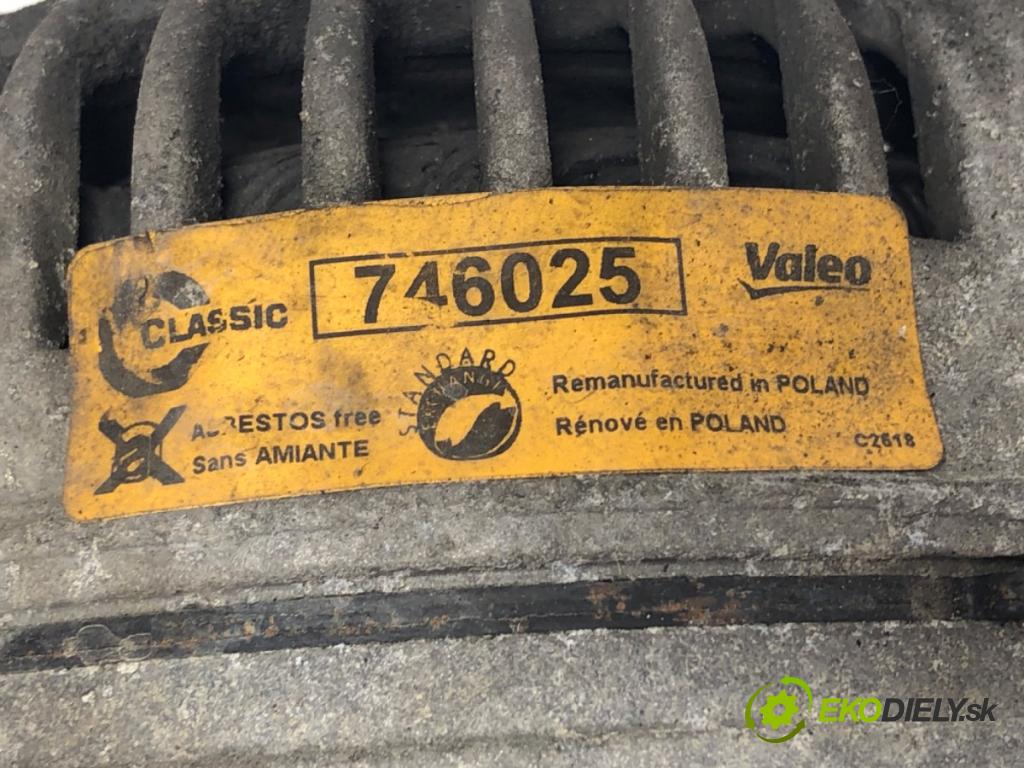 VW NEW BEETLE liftback 1999 66 kW 1.9 TDI 1896 Alternátor 0124515010 (Alternátor)