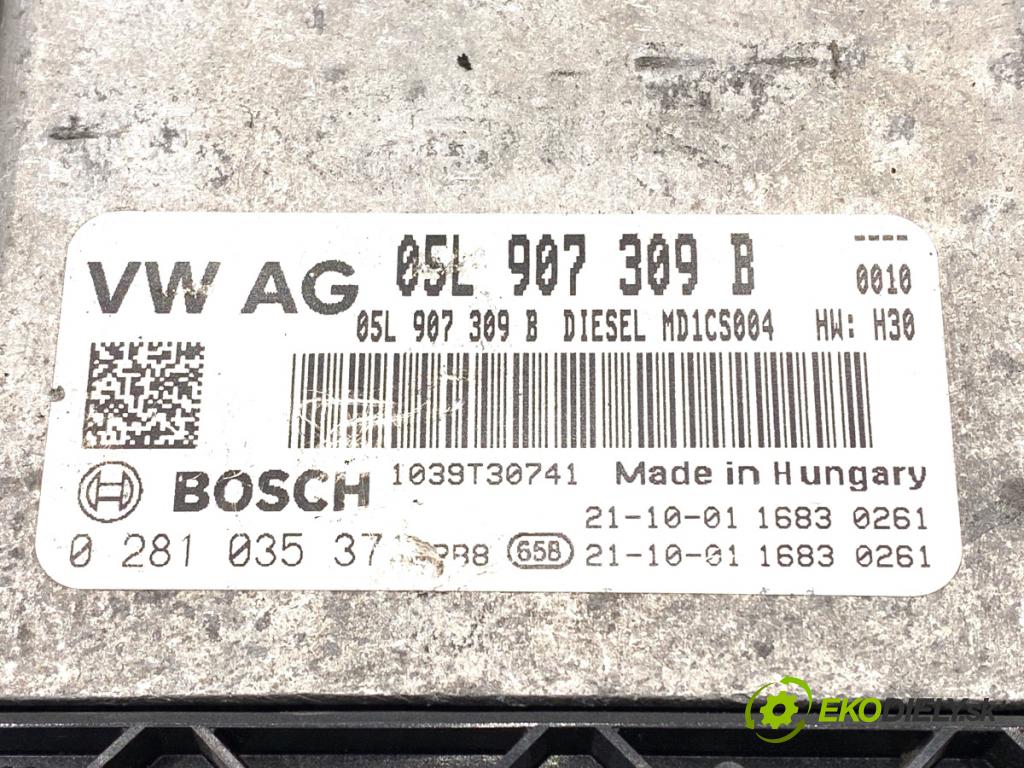 SKODA KODIAQ SUV 2021 147 kW 2.0 TDI 4x4 1968 riadiaca jednotka Motor 05L907309B (Riadiaca jednotka)