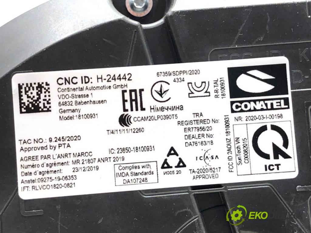 SKODA KODIAQ SUV 2021 147 kW 2.0 TDI 4x4 1968 Prístrojovka 565920751E (Prístrojová doska)