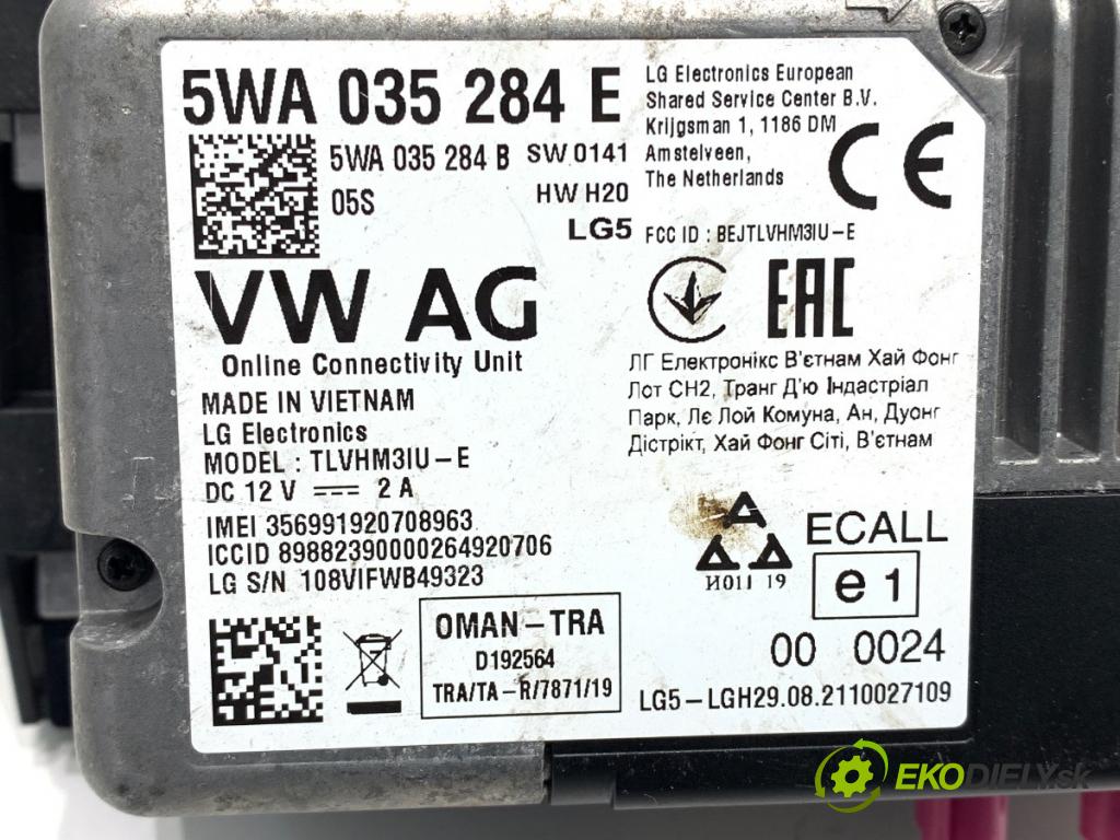 SKODA KODIAQ SUV 2021 147 kW 2.0 TDI 4x4 1968 Modul BLUETOOTH 5WA035284E (Riadiaca jednotka ostatné)
