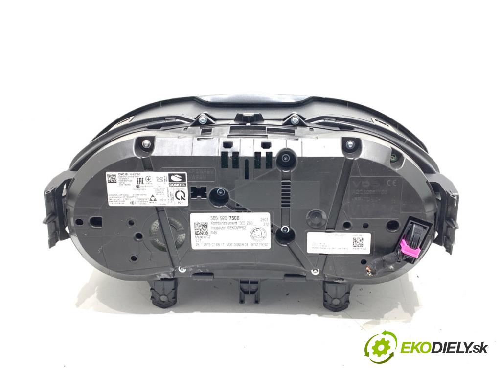 SKODA KAROQ SUV 2019 140 kW 2.0 TSI 4x4 1984 Prístrojovka 565920750B (Prístrojová doska)