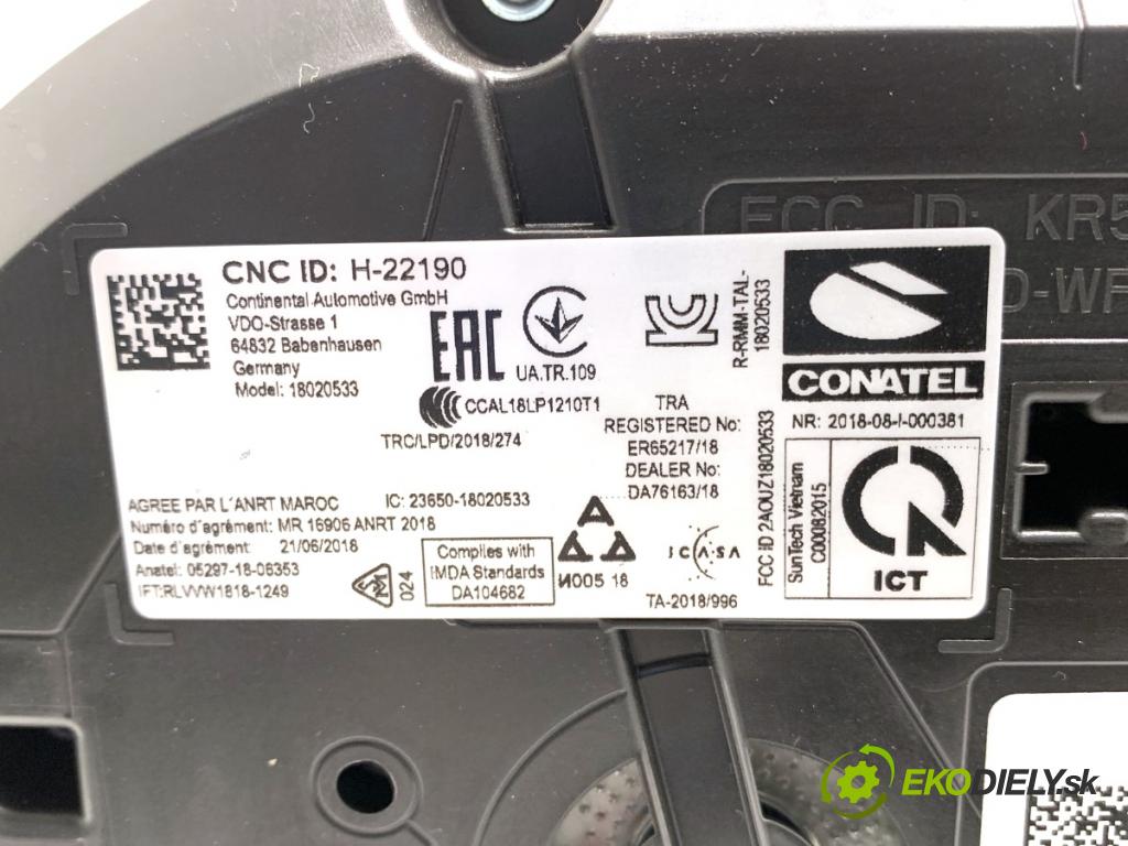 SKODA KAROQ SUV 2019 140 kW 2.0 TSI 4x4 1984 Prístrojovka 565920750B (Prístrojová doska)