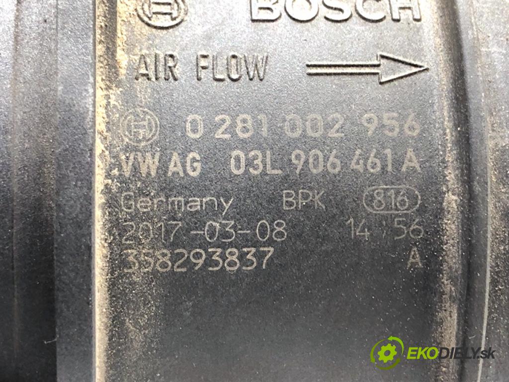 AUDI A5 F5 liftback 2017 140 kW 2.0 TDI quattro 1968 Váha vzduchu 03L906461A 0281002956 (Váha vzduchu)