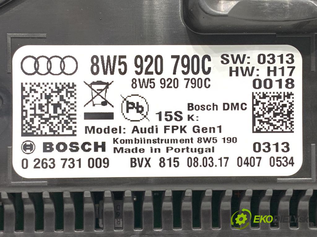 AUDI A5 F5 liftback 2017 140 kW 2.0 TDI quattro 1968 prístrojovka 8W5920790C (Přístrojové desky, displeje)