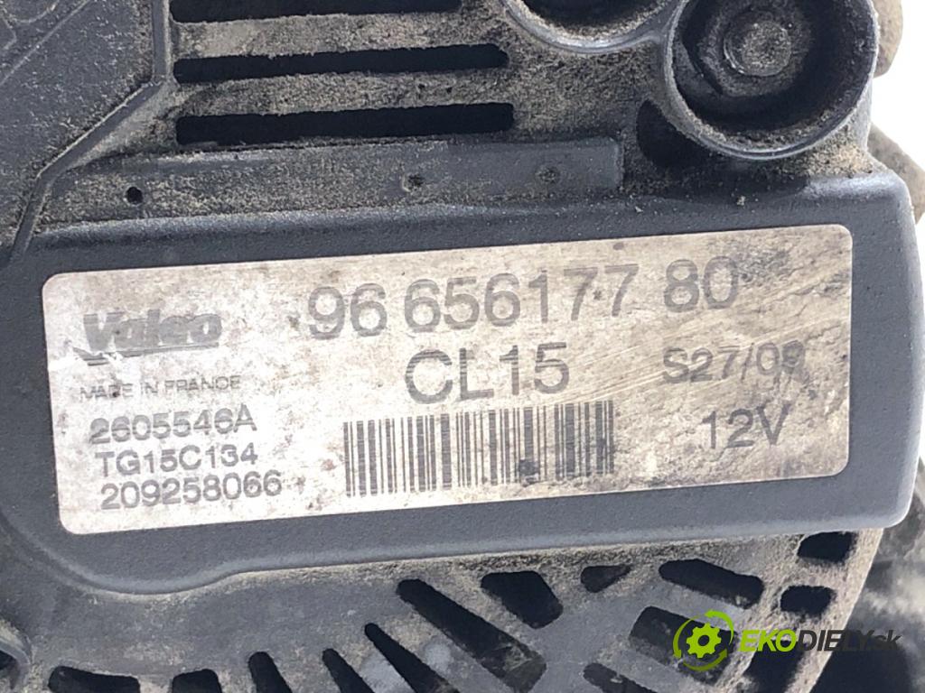 PEUGEOT 308 I liftback 2009 66 kW 1.6 HDi 1560 Alternátor 9665617780 (Alternátor)