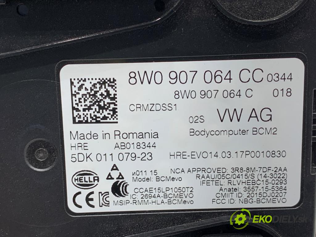 AUDI A5 F5 liftback 2017 140 kW 2.0 TDI quattro 1968 Modul komfortu 8W0907064CC (Modul komfortu)