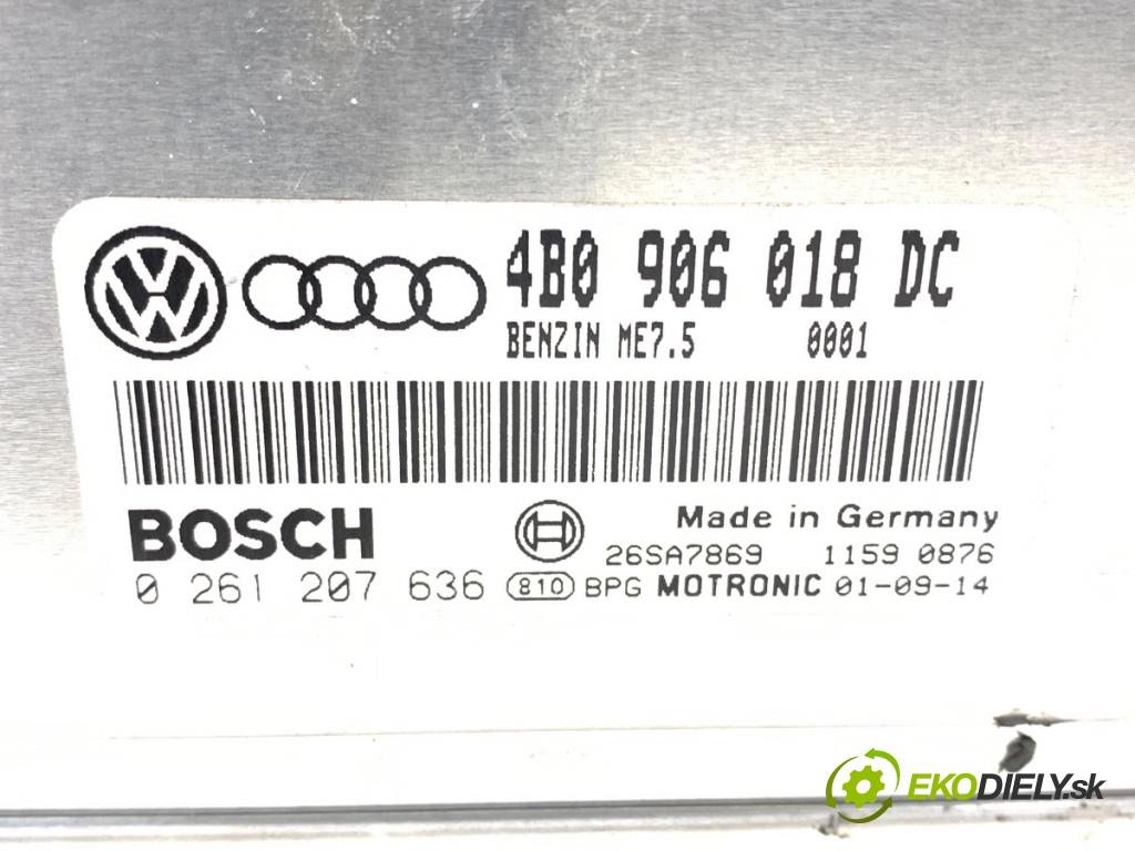 VW PASSAT B5 FL sedan 2001 110 kW 1.8 T 20V 1781 riadiaca jednotka Motor 4B0906018DC (Riadiaca jednotka)