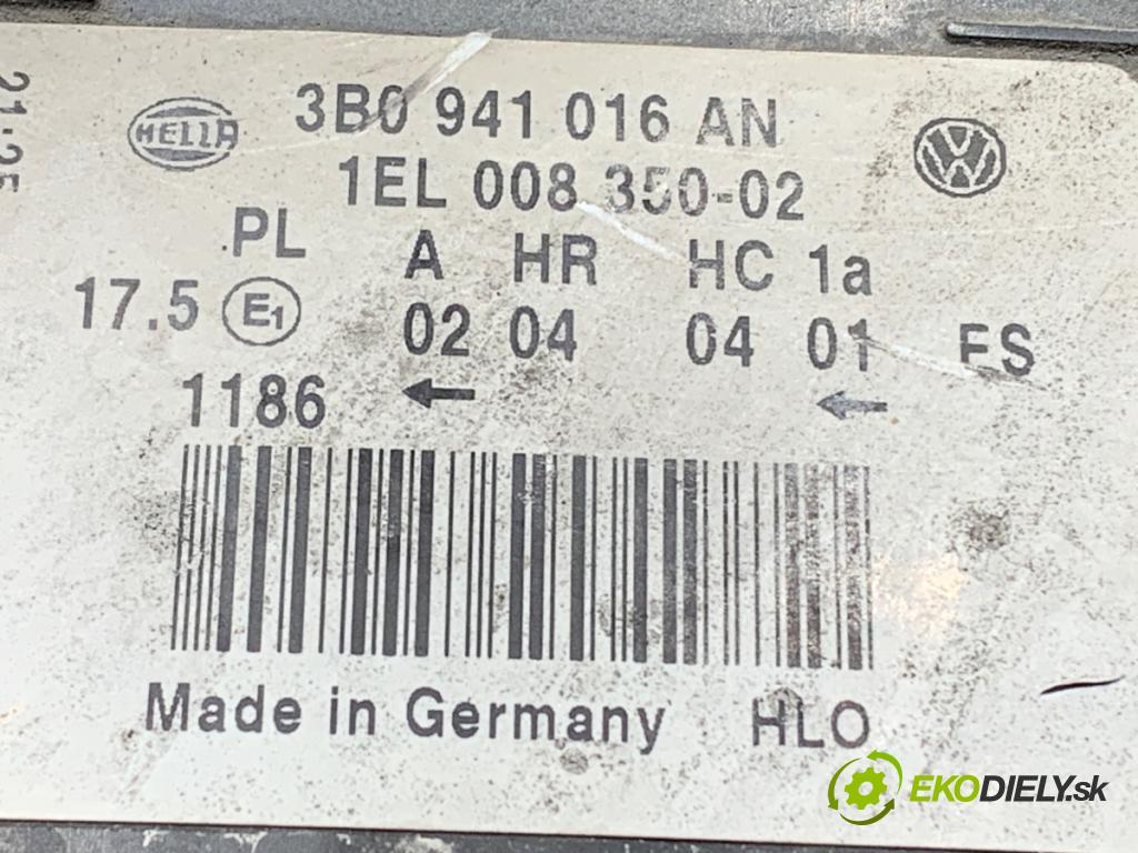 VW PASSAT B5 FL sedan 2001 110 kW 1.8 T 20V 1781 Svetlomet pravy predný 3B0941016AN