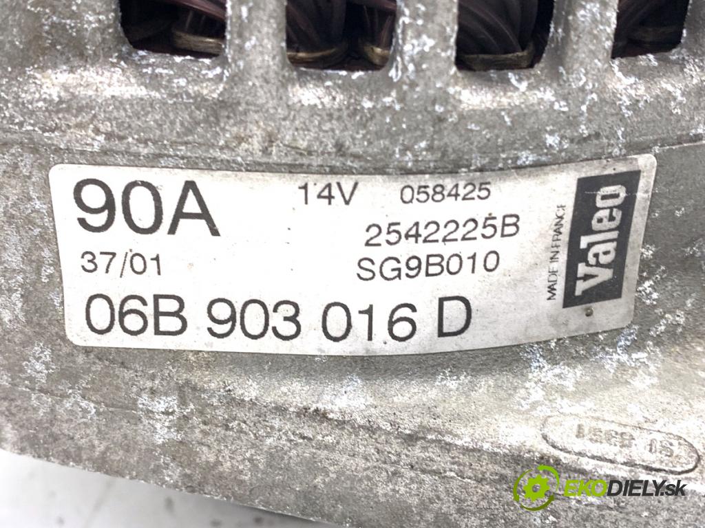 VW PASSAT B5 FL sedan 2001 110 kW 1.8 T 20V 1781 Alternátor 06B903016D (Alternátor)