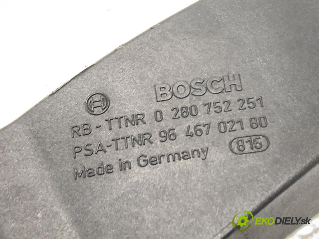 CITROEN C3 kabriolet 2004 50 kW 1.4 HDi 1398 Potenciometer plynu 0280752251 9646702180 (Potenciometer plynového pedálu)