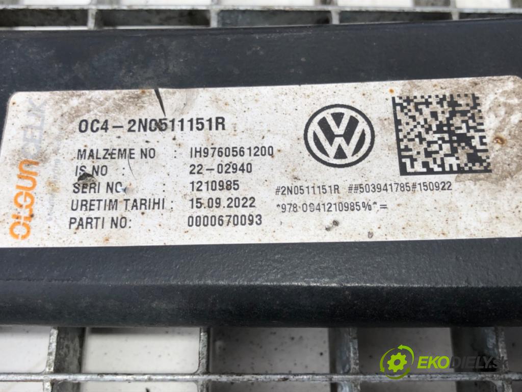 VW CRAFTER II Skrzynia 2022 130 kW 2.0 TDI 1968 Listové pero pravy zad 2N0511151R