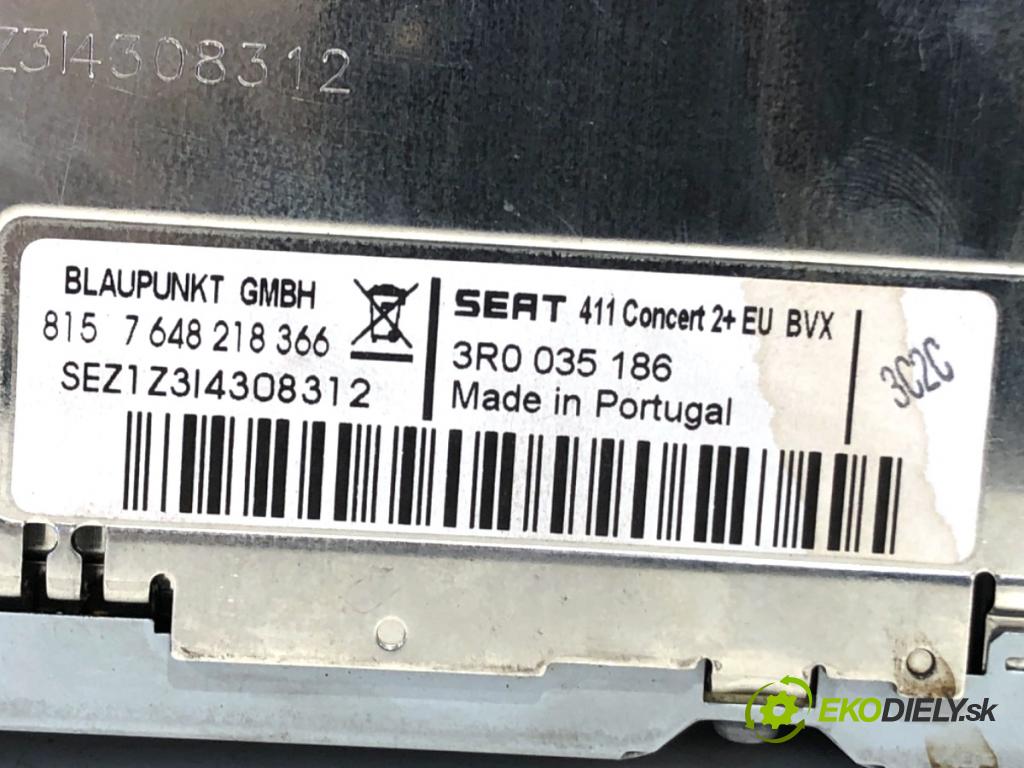 SEAT EXEO sedan 2009 105 kW 2.0 TDI 1968 RADIO 3R0035186 (Audio zariadenie)